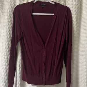 Banana Republic Deep Burgundy Cardigan